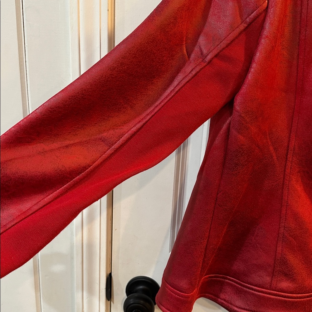 Desigual Red Leather Jacket - Picture 5 of 8